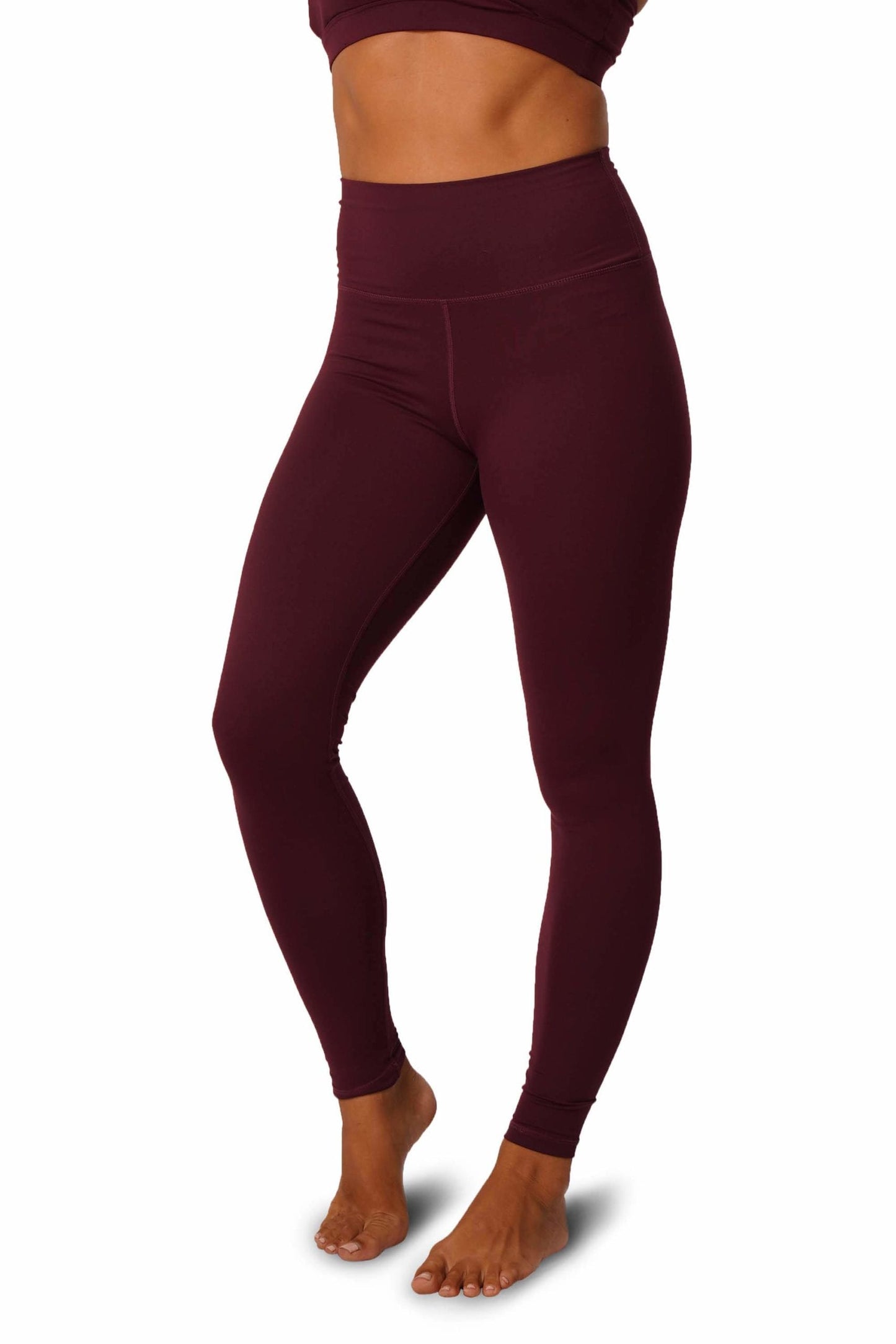 OFF THE POLE SCRUNCH BUTT LEGGINGS - BURGUNDER