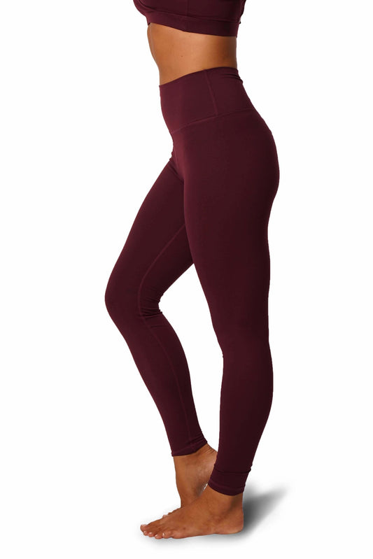 OFF THE POLE SCRUNCH BUTT LEGGINGS - BURGUNDER