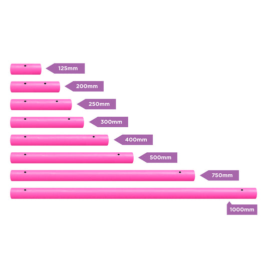 X-POLE EXTENSIONS - SILIKON - SVART ELLER ROSA