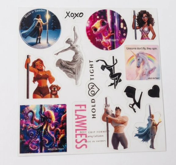 HOLD ON TIGHT - STICKERS  FIERCE