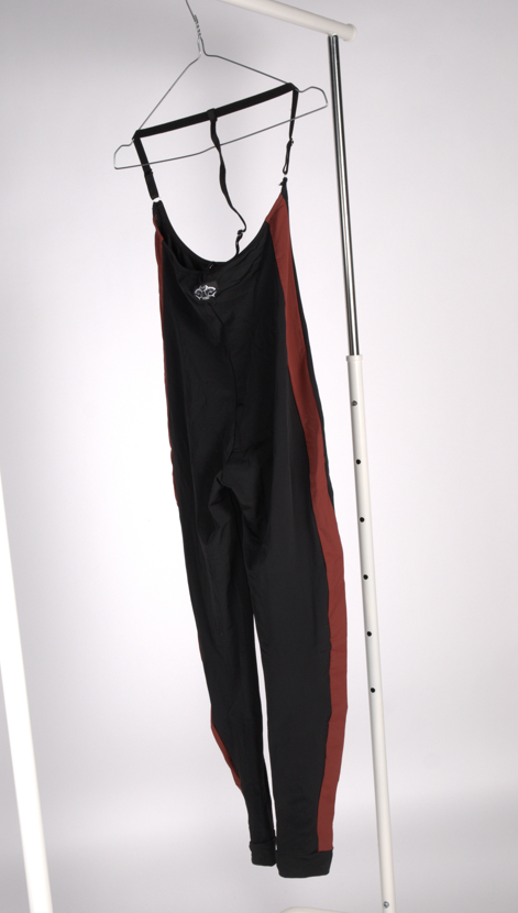 SECOND HAND - SHARK POLEWEAR - SLING LEGGINGS - SVART OG VINRØD