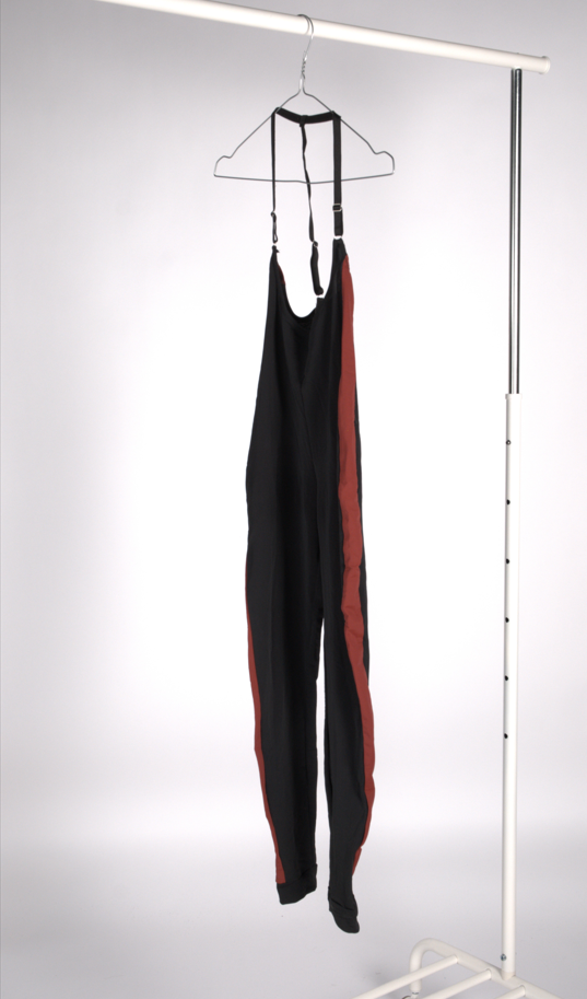 SECOND HAND - SHARK POLEWEAR - SLING LEGGINGS - SVART OG VINRØD
