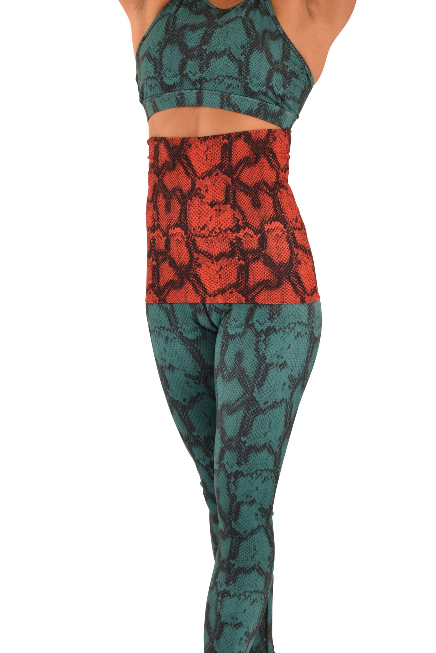 OFF THE POLE RYGGVARMER- SNAKEPRINT ORANGE