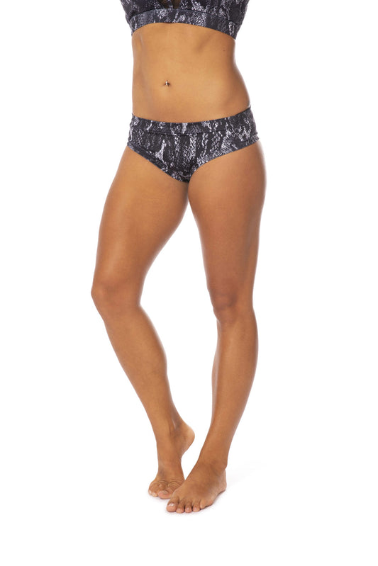 OFF THE POLE CLASSIC SHORTS- SNAKEPRINT SMOKEY BLACK