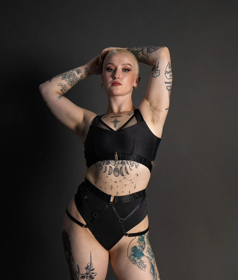 TATIANA - PERLA TOP - SVART