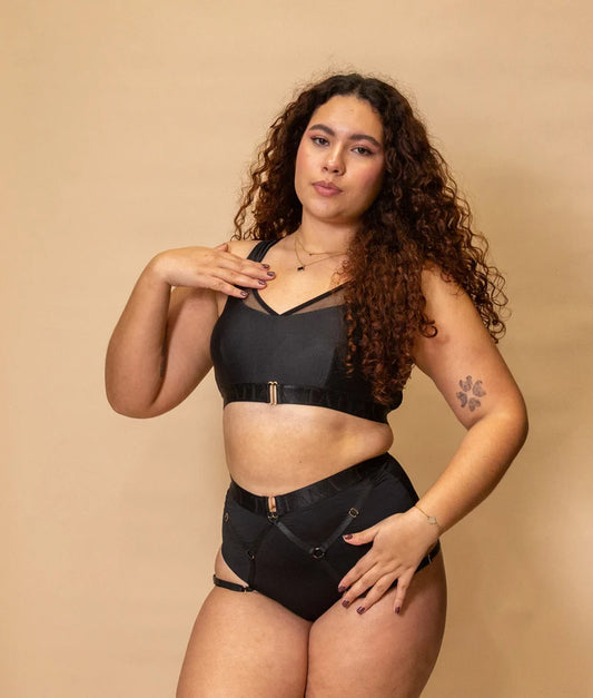 TATIANA - PERLA TOP - SVART