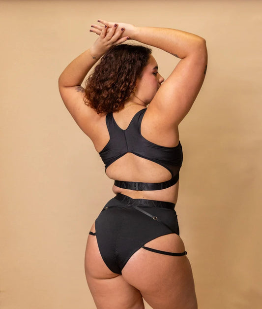 TATIANA - PERLA SHORTS -  SVART