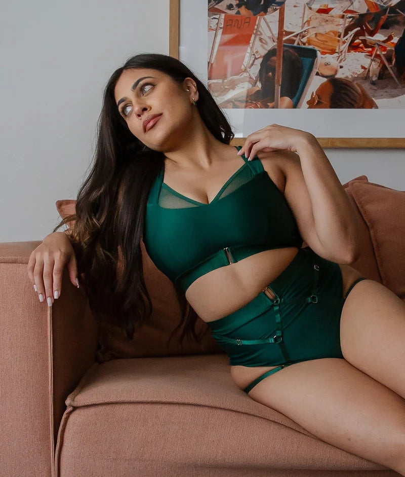 TATIANA - PERLA TOP - GRØNN
