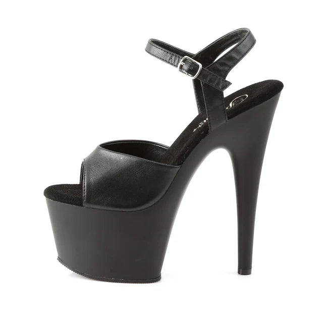 PLEASER ADORE 709 SVART MATT - 17.8 cm / 7"