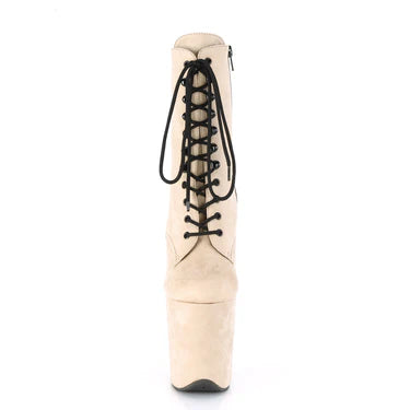 PLEASER FLAMINGO 1020 BEIGE FAUX SUEDE 20,3 cm / 8"