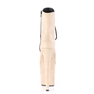 PLEASER FLAMINGO 1020 BEIGE FAUX SUEDE 20,3 cm / 8"