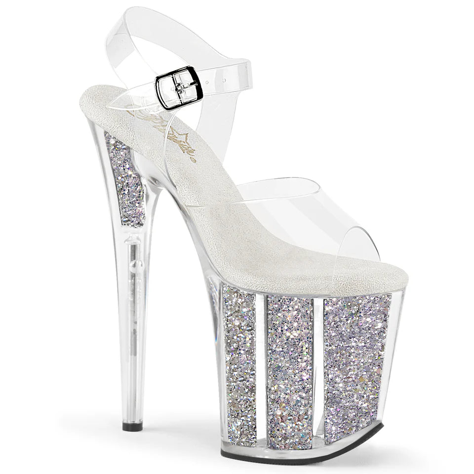 PLEASER FLAMINGO 808 GLITTER FLERE FARGER - 20.3 cm / 8"