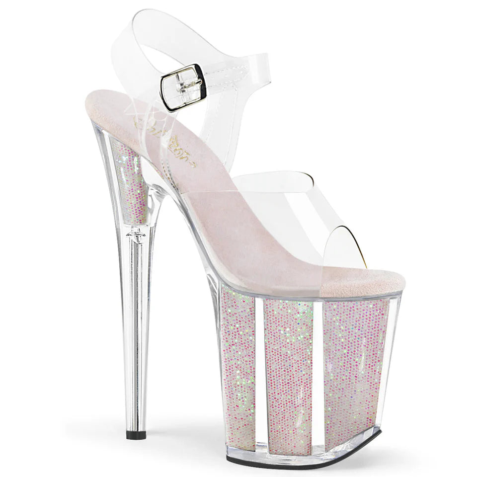PLEASER FLAMINGO 808 GLITTER FLERE FARGER - 20.3 cm / 8"