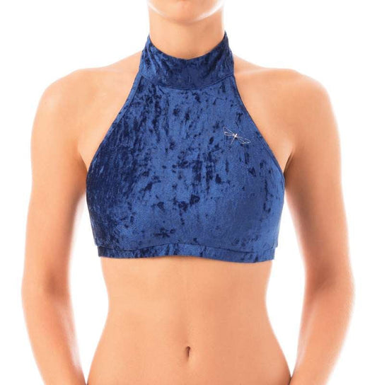 DRAGONFLY- LISETTE- TOP BLÅ VELVET