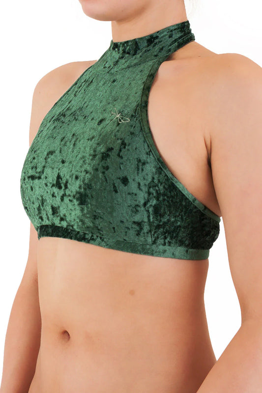 DRAGONFLY- LISETTE- TOP EMERALD VELVET
