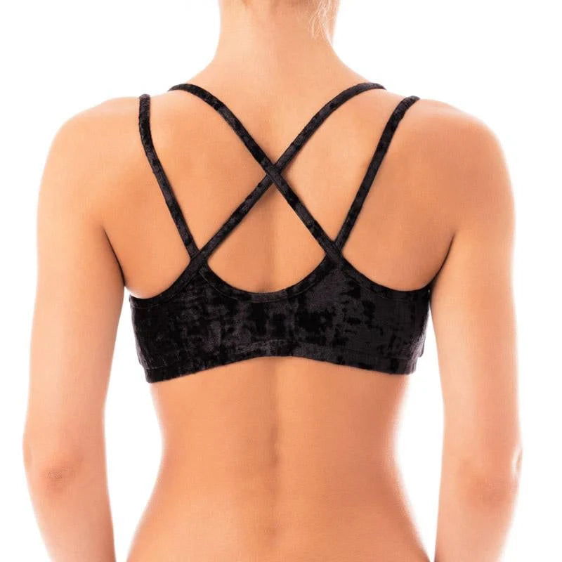 DRAGONFLY- NICOLE TOP- BLACK VELVET