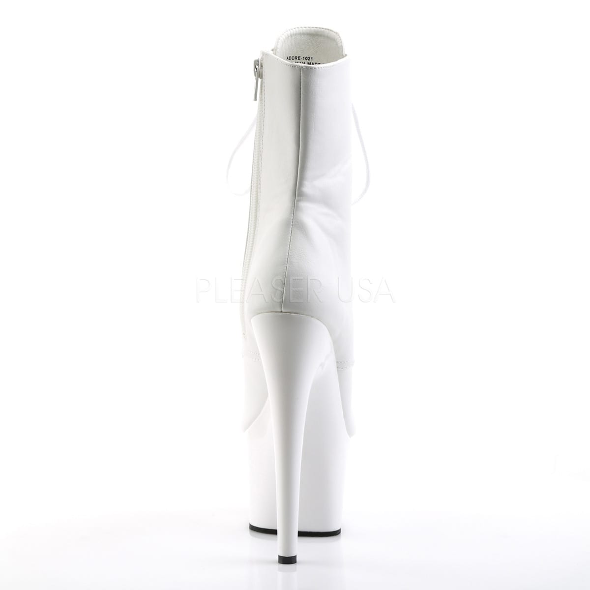 PLEASER ADORE 1021 HVIT - 17.8 cm / 7"