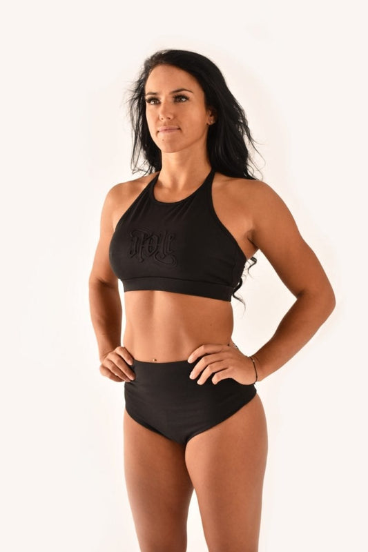 OFF THE POLE EMBOSSED SPORTS BH – SVART