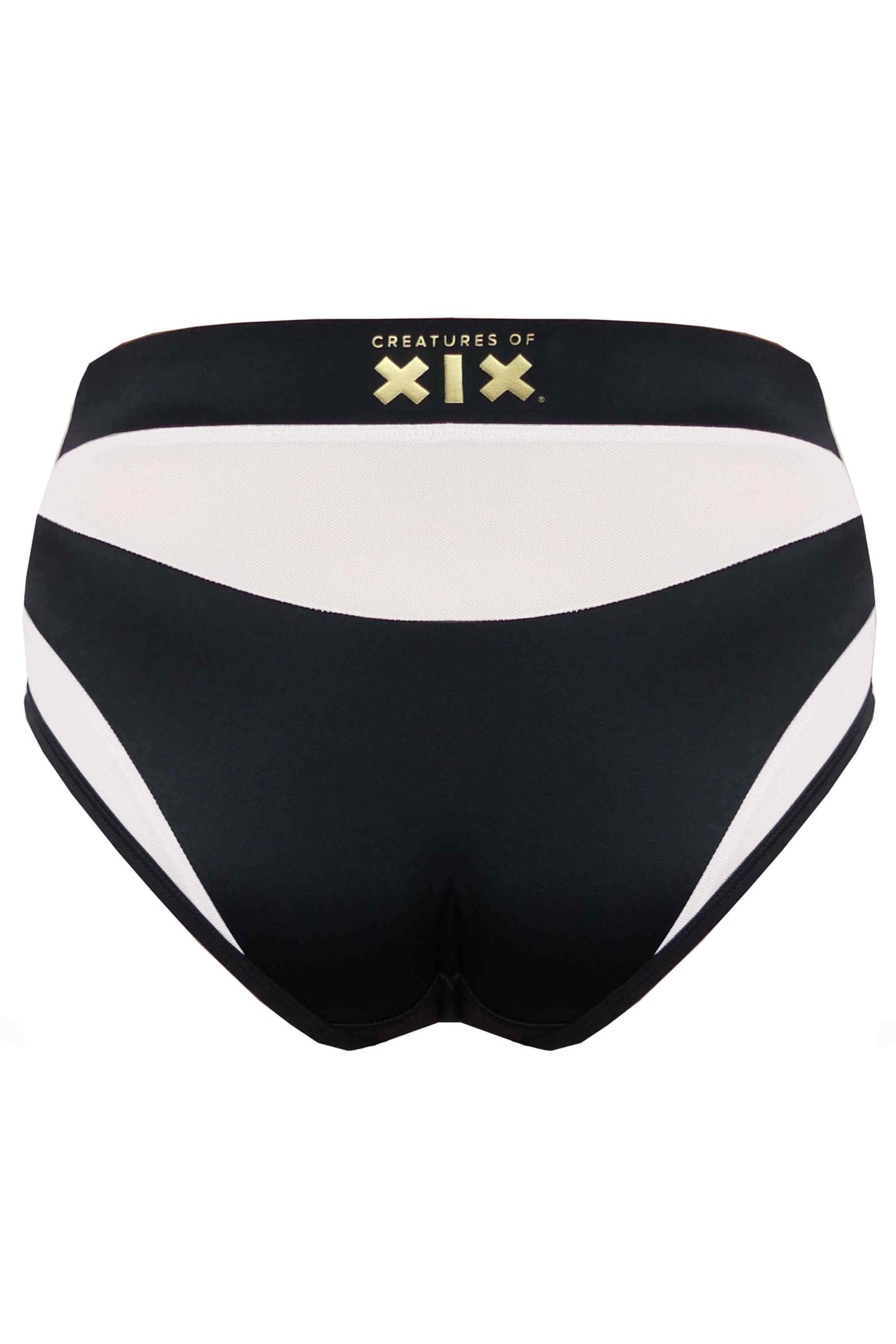 CREATURES OF XIX GODDESS POLE SHORTS - SVART/HVIT