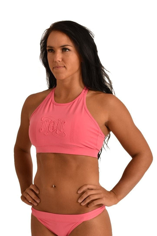 OFF THE POLE EMBOSSED SPORTS BH – ROSA