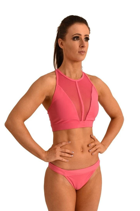 OFF THE POLE MESH TOPP - ROSA