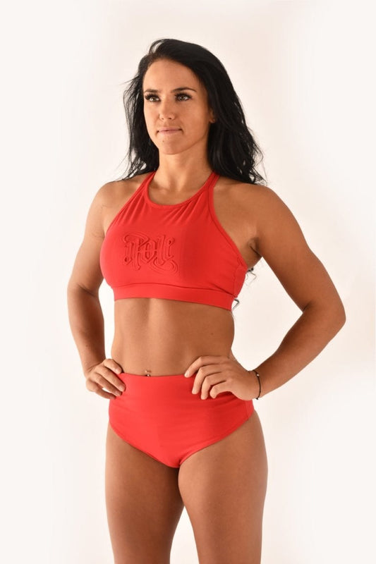 OFF THE POLE EMBOSSED SPORTS BH – RØD