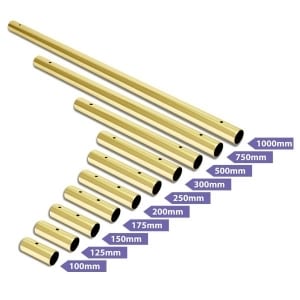 X-POLE EXTENSION - 45MM / 400MM TITANIUM GOLD (TG)