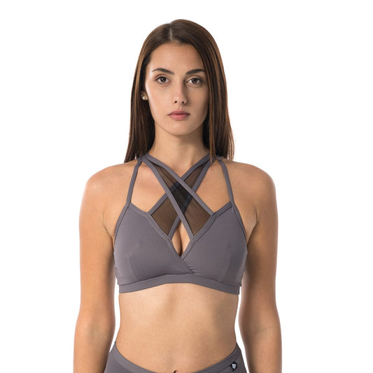 POLEDANCERKA X FRONT TOPP GRÅ