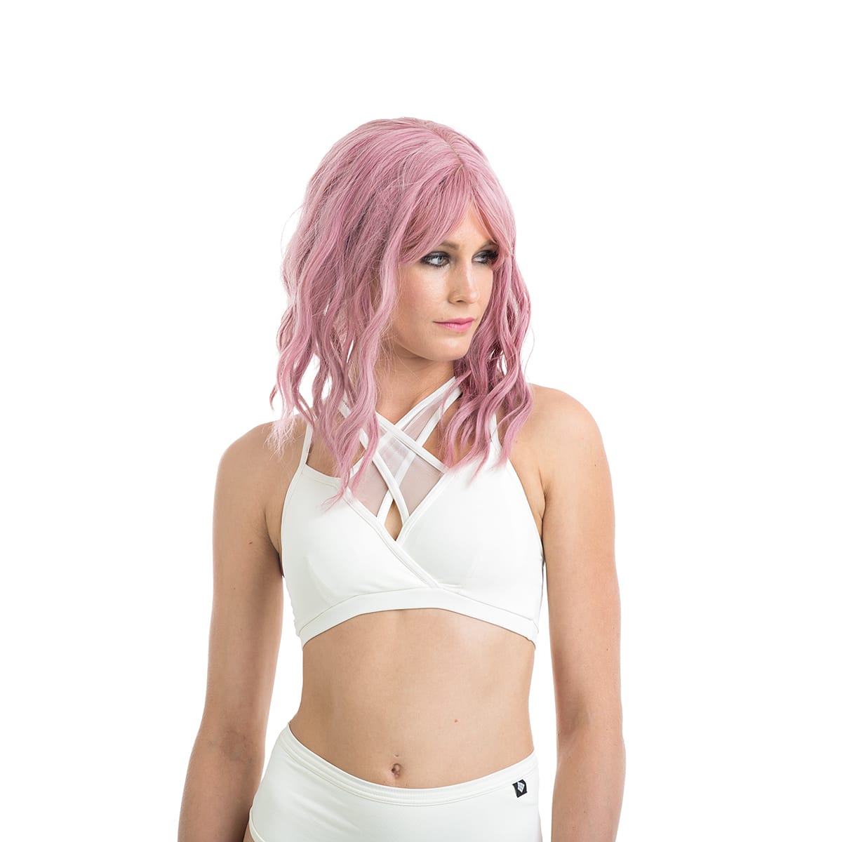 POLEDANCERKA X FRONT TOPP HVIT